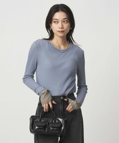 green label relaxing / グリーンレーベル リラクシング カットソー | チュール ドッキング シアー プルオーバー