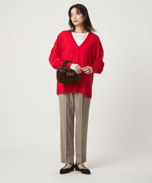 green label relaxing / グリーンレーベル リラクシング カットソー | チュール ドッキング シアー プルオーバー | 詳細4