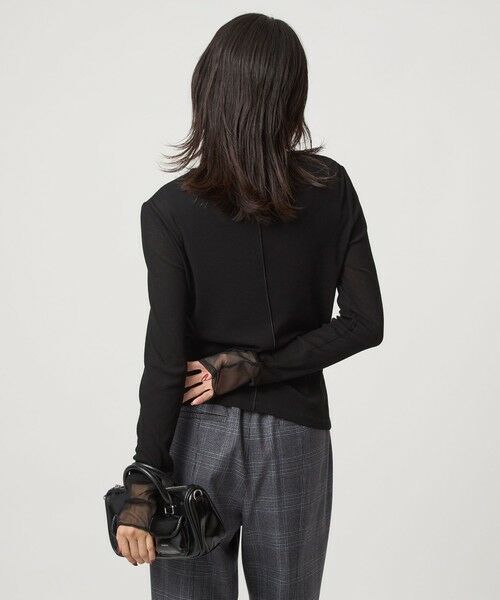 green label relaxing / グリーンレーベル リラクシング カットソー | チュール ドッキング シアー プルオーバー | 詳細7