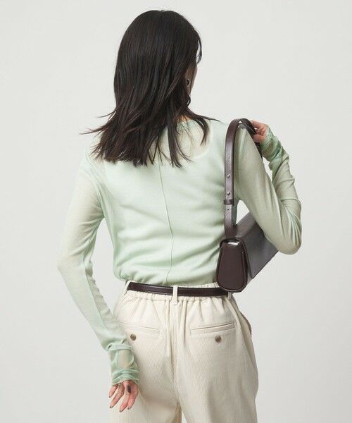 green label relaxing / グリーンレーベル リラクシング カットソー | チュール ドッキング シアー プルオーバー | 詳細12