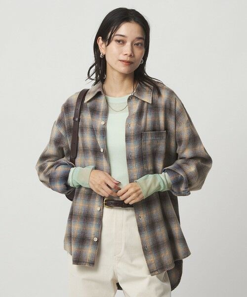 green label relaxing / グリーンレーベル リラクシング カットソー | チュール ドッキング シアー プルオーバー | 詳細15