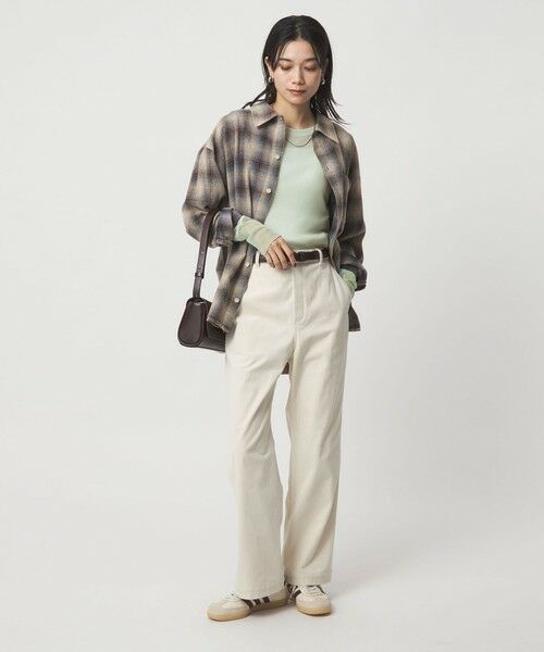 green label relaxing / グリーンレーベル リラクシング カットソー | チュール ドッキング シアー プルオーバー | 詳細17