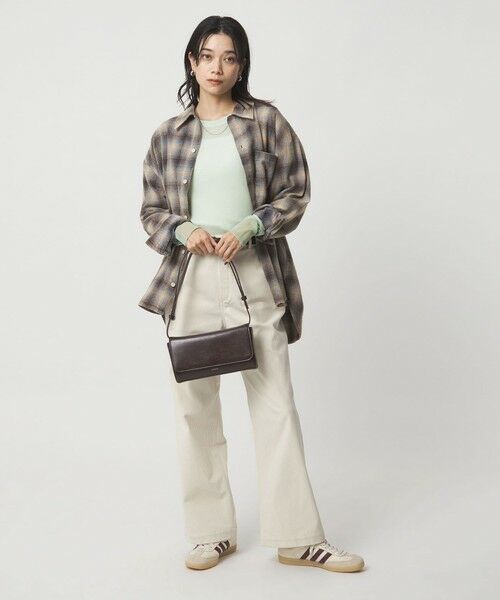 green label relaxing / グリーンレーベル リラクシング カットソー | チュール ドッキング シアー プルオーバー | 詳細18