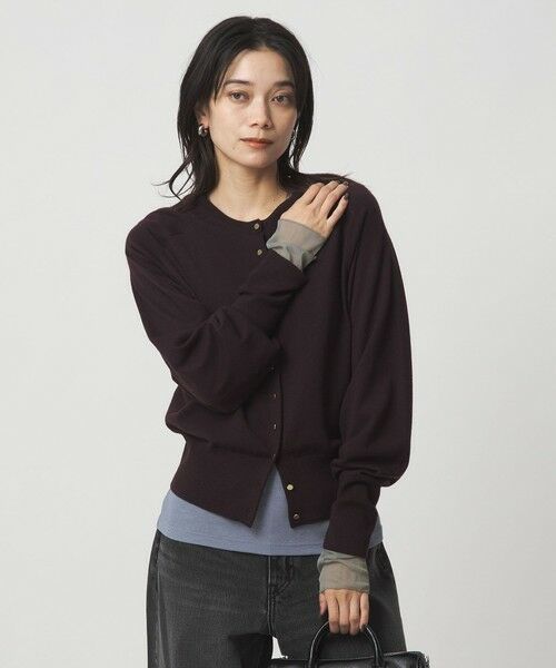 green label relaxing / グリーンレーベル リラクシング カットソー | チュール ドッキング シアー プルオーバー | 詳細27