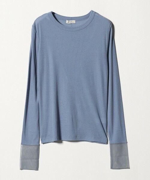 green label relaxing / グリーンレーベル リラクシング カットソー | チュール ドッキング シアー プルオーバー | 詳細30