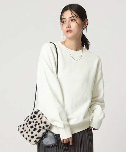 green label relaxing/グリーンレーベル リラクシング フォルム スウェット プルオーバー OFF WHITE FREE green label relaxing/グリーンレーベル リラクシング フォルム スウェット プルオーバー OFF WHITE FREE