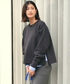 green label relaxing / グリーンレーベル リラクシング カットソー | 【WEB限定】＜at ease＞ダンボール スリット プルオーバー カットソー
