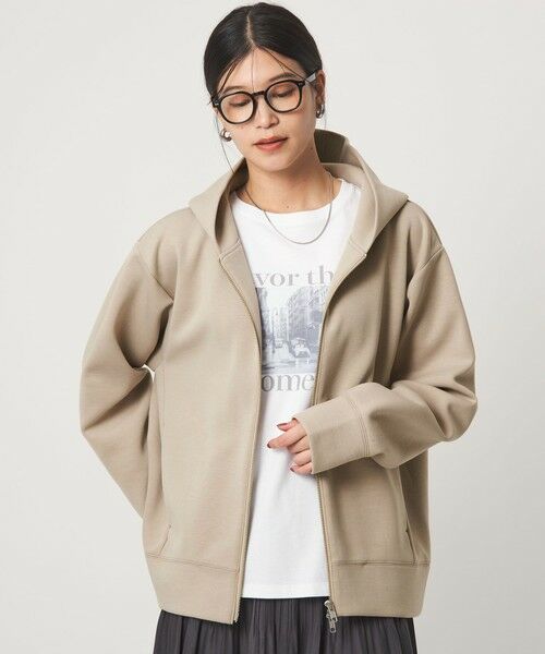 green label relaxing/グリーンレーベル リラクシング 【WEB限定】＜at ease＞ダンボール ジップ フーディ- MOCA FREE