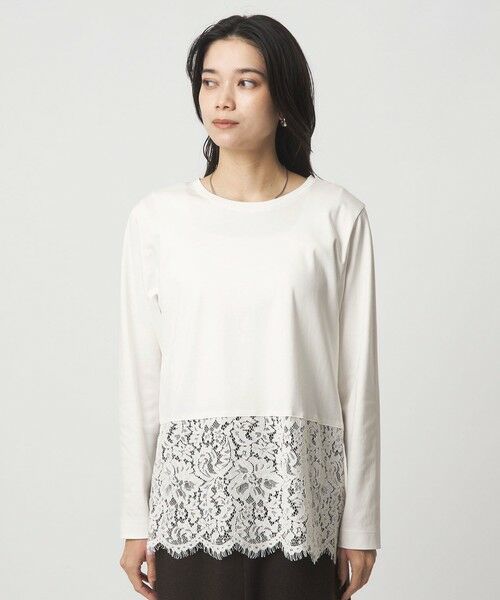 green label relaxing / グリーンレーベル リラクシング カットソー | スソ レース プルオーバー | 詳細11