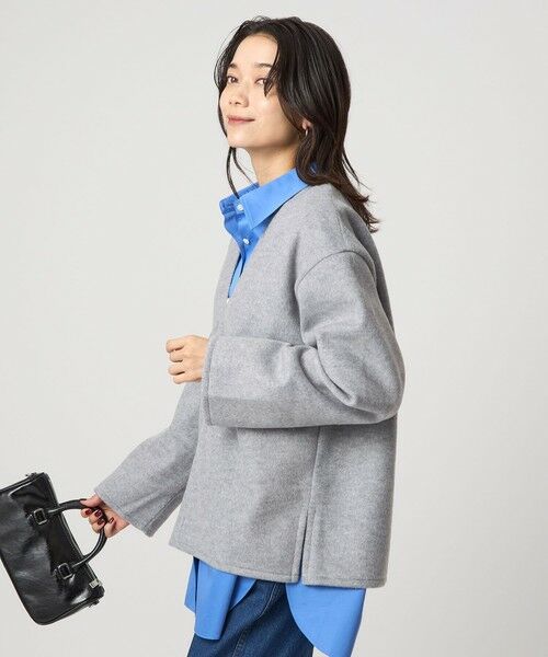 green label relaxing / グリーンレーベル リラクシング カットソー | シャギー Vネック プルオーバー | 詳細1