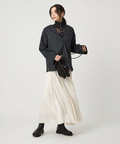 green label relaxing / グリーンレーベル リラクシング カットソー | シャギー Vネック プルオーバー | 詳細9