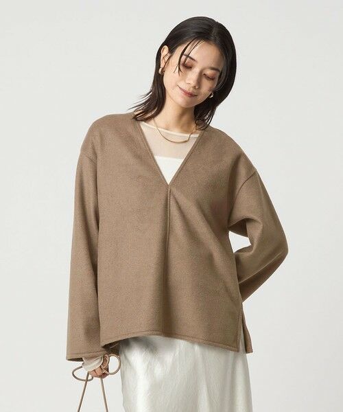 green label relaxing / グリーンレーベル リラクシング カットソー | シャギー Vネック プルオーバー | 詳細11