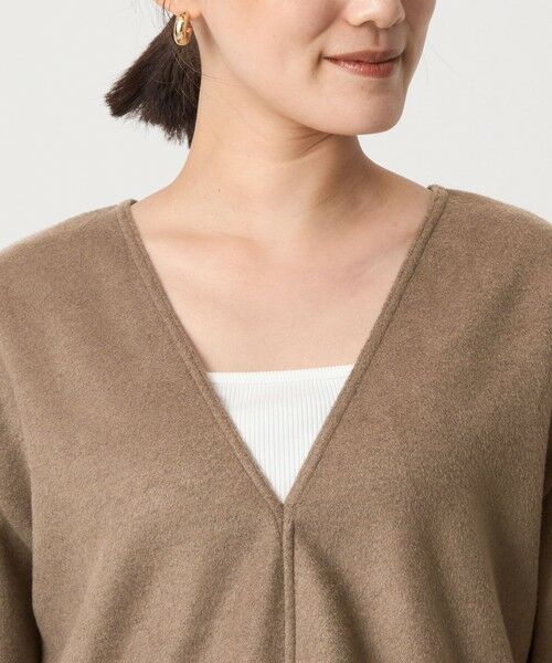 green label relaxing / グリーンレーベル リラクシング カットソー | シャギー Vネック プルオーバー | 詳細17