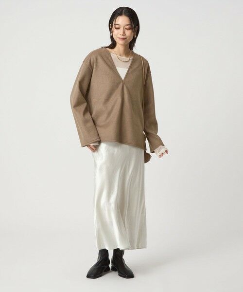 green label relaxing / グリーンレーベル リラクシング カットソー | シャギー Vネック プルオーバー | 詳細13