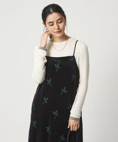 green label relaxing / グリーンレーベル リラクシング カットソー | ベアテン フェイクレイヤード クルーネック プルオーバー