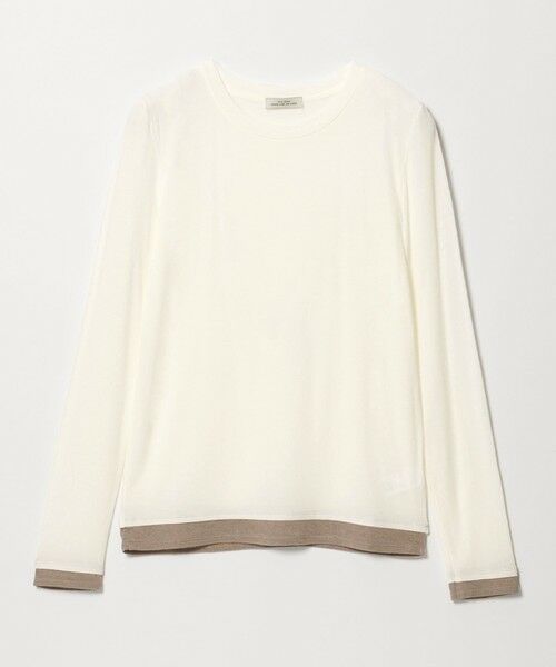 green label relaxing / グリーンレーベル リラクシング カットソー | ベアテン フェイクレイヤード クルーネック プルオーバー | 詳細4