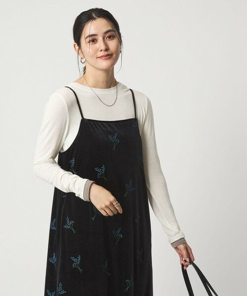 green label relaxing / グリーンレーベル リラクシング カットソー | ベアテン フェイクレイヤード クルーネック プルオーバー | 詳細1