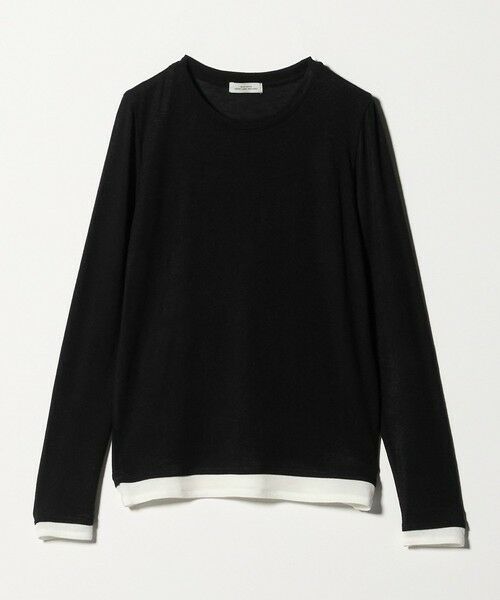 green label relaxing / グリーンレーベル リラクシング カットソー | ベアテン フェイクレイヤード クルーネック プルオーバー | 詳細12