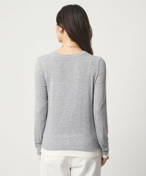 green label relaxing / グリーンレーベル リラクシング カットソー | ベアテン フェイクレイヤード クルーネック プルオーバー | 詳細12