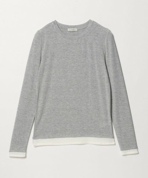 green label relaxing / グリーンレーベル リラクシング カットソー | ベアテン フェイクレイヤード クルーネック プルオーバー | 詳細13