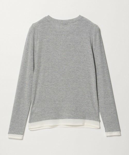 green label relaxing / グリーンレーベル リラクシング カットソー | ベアテン フェイクレイヤード クルーネック プルオーバー | 詳細14
