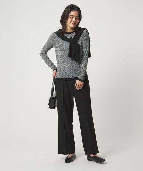 green label relaxing / グリーンレーベル リラクシング カットソー | ベアテン フェイクレイヤード クルーネック プルオーバー | 詳細22