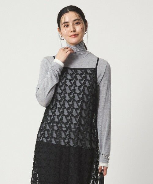 green label relaxing / グリーンレーベル リラクシング カットソー | ベアテン フェイクレイヤード タートルネック プルオーバー | 詳細8