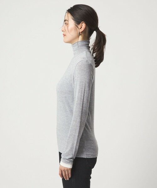 green label relaxing / グリーンレーベル リラクシング カットソー | ベアテン フェイクレイヤード タートルネック プルオーバー | 詳細12