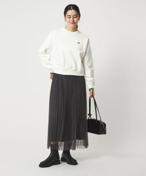 green label relaxing / グリーンレーベル リラクシング スウェット | ＜FRED PERRY＞クルーネック ショート スウェット プルオーバー | 詳細3