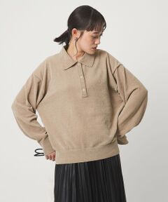 green label relaxing / グリーンレーベル リラクシング ニット・セーター | モールヤーン ポロニット プルオーバー ウォッシャブル