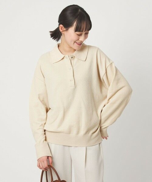 green label relaxing / グリーンレーベル リラクシング ニット・セーター | モールヤーン ポロニット プルオーバー ウォッシャブル | 詳細1