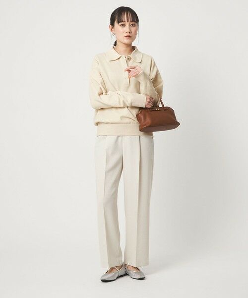 green label relaxing / グリーンレーベル リラクシング ニット・セーター | モールヤーン ポロニット プルオーバー ウォッシャブル | 詳細2