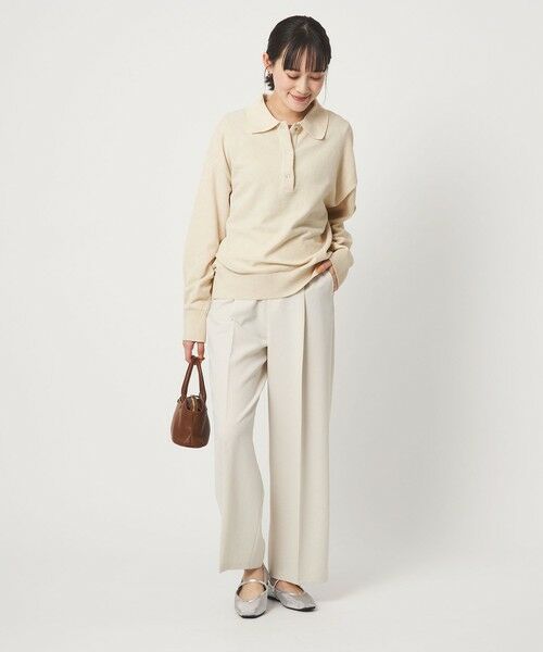 green label relaxing / グリーンレーベル リラクシング ニット・セーター | モールヤーン ポロニット プルオーバー ウォッシャブル | 詳細3