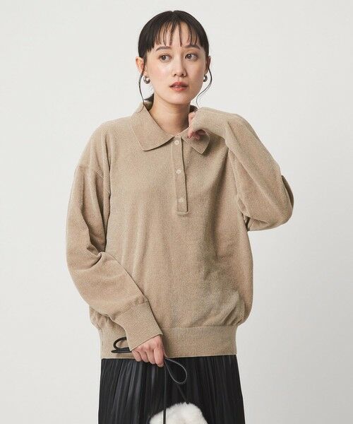 green label relaxing / グリーンレーベル リラクシング ニット・セーター | モールヤーン ポロニット プルオーバー ウォッシャブル | 詳細8