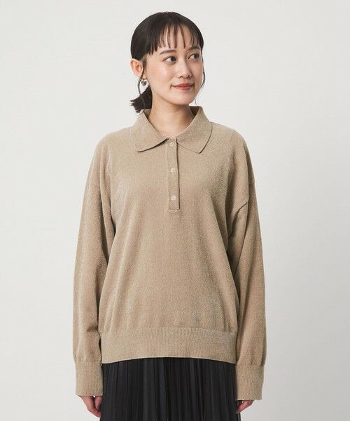 green label relaxing / グリーンレーベル リラクシング ニット・セーター | モールヤーン ポロニット プルオーバー ウォッシャブル | 詳細11