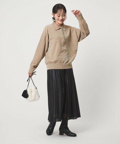 green label relaxing / グリーンレーベル リラクシング ニット・セーター | モールヤーン ポロニット プルオーバー ウォッシャブル | 詳細10