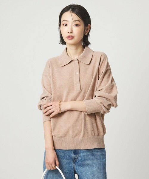 green label relaxing / グリーンレーベル リラクシング ニット・セーター | モールヤーン ポロニット プルオーバー ウォッシャブル | 詳細20