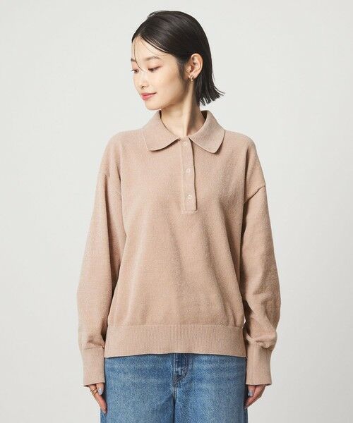 green label relaxing / グリーンレーベル リラクシング ニット・セーター | モールヤーン ポロニット プルオーバー ウォッシャブル | 詳細25