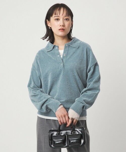 green label relaxing / グリーンレーベル リラクシング ニット・セーター | モールヤーン ポロニット プルオーバー ウォッシャブル | 詳細22
