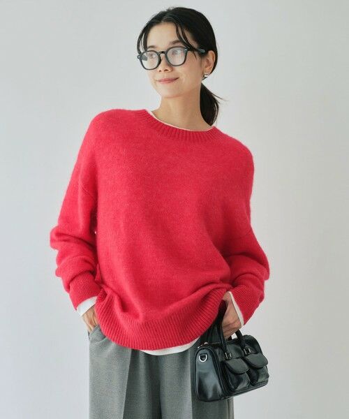 green label relaxing / グリーンレーベル リラクシング ニット・セーター | アルパカブレンド クルーネック プルオーバー ニット | 詳細14