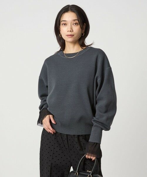 green label relaxing/グリーンレーベル リラクシング W/AC パフニット プルオーバー ウォッシャブル DK. GRAY FREE green label relaxing/グリーンレーベル リラクシング W/AC パフニット プルオーバー ウォッシャブル DK. GRAY FREE