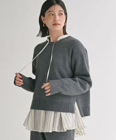 green label relaxing / グリーンレーベル リラクシング ニット・セーター | 【WEB限定】＜at ease＞サイド スリット プルオーバー ニット ウォッシャブル