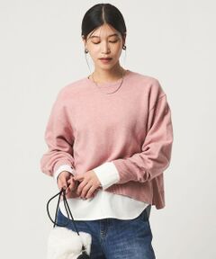 green label relaxing / グリーンレーベル リラクシング ニット・セーター | 【WEB限定】＜at ease＞サイド スリット プルオーバー ニット ウォッシャブル