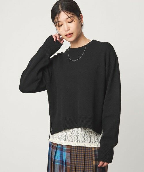 green label relaxing / グリーンレーベル リラクシング ニット・セーター | 【WEB限定】＜at ease＞サイド スリット プルオーバー ニット ウォッシャブル | 詳細2