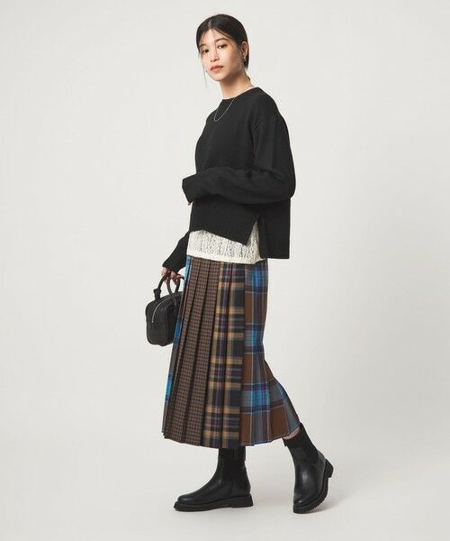 green label relaxing / グリーンレーベル リラクシング ニット・セーター | 【WEB限定】＜at ease＞サイド スリット プルオーバー ニット ウォッシャブル | 詳細4