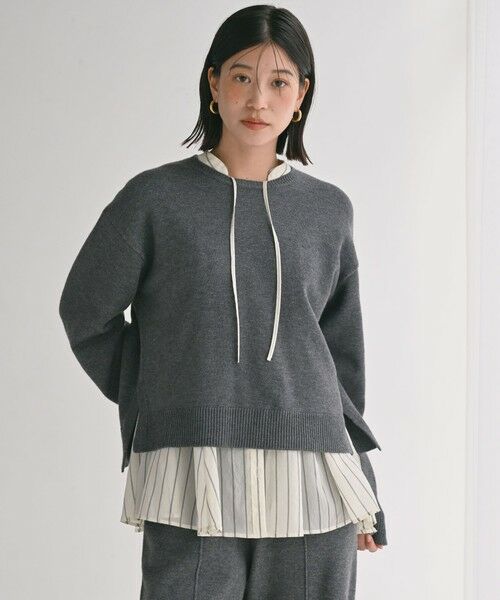 green label relaxing / グリーンレーベル リラクシング ニット・セーター | 【WEB限定】＜at ease＞サイド スリット プルオーバー ニット ウォッシャブル | 詳細6