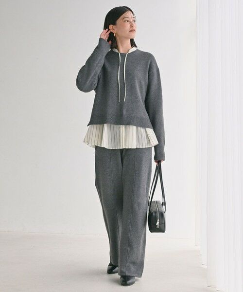 green label relaxing / グリーンレーベル リラクシング ニット・セーター | 【WEB限定】＜at ease＞サイド スリット プルオーバー ニット ウォッシャブル | 詳細10