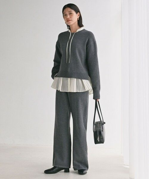 green label relaxing / グリーンレーベル リラクシング ニット・セーター | 【WEB限定】＜at ease＞サイド スリット プルオーバー ニット ウォッシャブル | 詳細12
