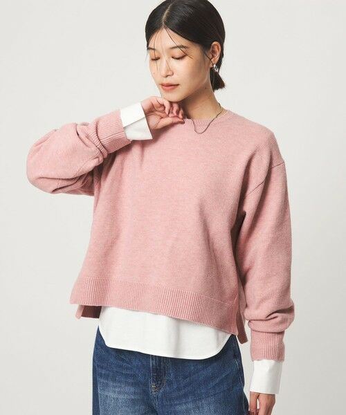 green label relaxing / グリーンレーベル リラクシング ニット・セーター | 【WEB限定】＜at ease＞サイド スリット プルオーバー ニット ウォッシャブル | 詳細14