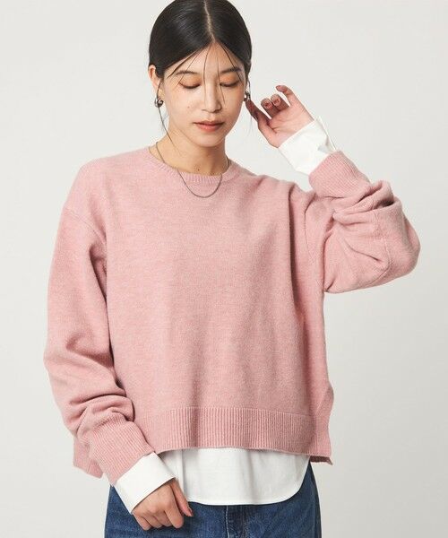 green label relaxing / グリーンレーベル リラクシング ニット・セーター | 【WEB限定】＜at ease＞サイド スリット プルオーバー ニット ウォッシャブル | 詳細15